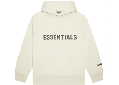 FEAR OF GOD ESSENTIALS Pullover Hoodie Applique Logo Buttercream